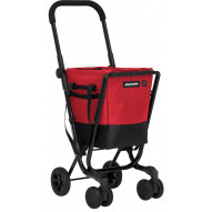 Carro Compra 4 Ruedas Gir. Easy Go Rojo / Negro