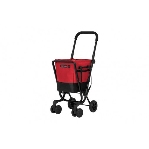 Carro Compra 4 Ruedas Gir. Easy Go Rojo / Negro