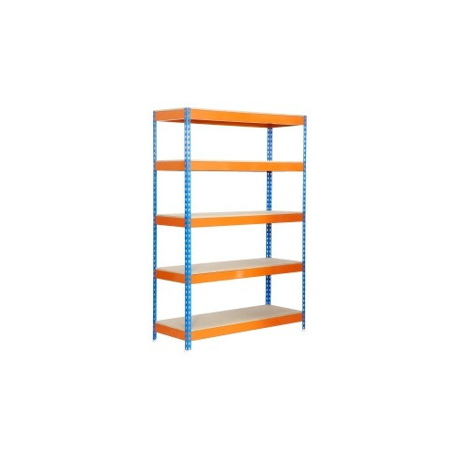 Estanteria Orden 5b 2000x1000x400mm S/t Met Azul/naranja/mad