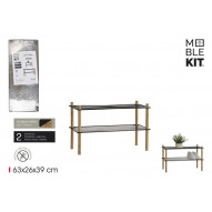 Estanteria Metal Bambu 2 Bal -