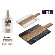 Tabla Cortar Madera Marmol Surt 30x14 Cm