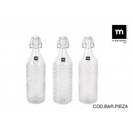 Botella Vidrio Decorada Surtida 1,1 L