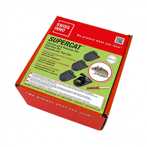 Cebo Trampa Raton 4 Uds + 1 Jeringa De Cebo -