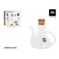 Aceitera Cristal Rustico Corch 500 Ml