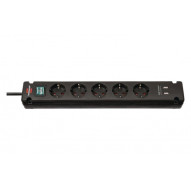 Regleta Bremounta 5 Tomas 16a Cable 3 M Negra Brennestuhl