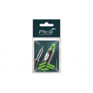 Recambio 5 Gomas Borrar Verde Portaminas Fine-dry Pica