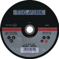 Disco Corte Acero As 60 R-bf 115x1,0x22,23mm Tecwerk