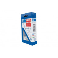 Remache Aluminio/acero Cabeza Alomada Ø4,0x12mm L Blanco 45