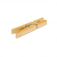 Pinza Ropa Madera 24 U 70 Mm