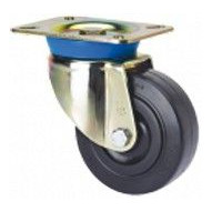 Rueda Gir 125mm 2-0003 Pl.139x110 200kg.liso Gom Neg Tv Tpg