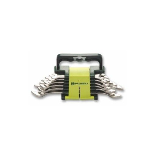 Llave Fija Plana Dos Bocas Juego 08 Piezas 6/22mm Clip Plast