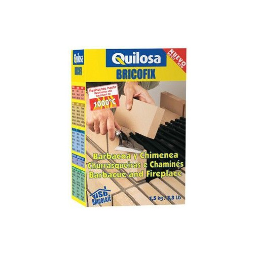 Mortero Refractario Caja 1,5kg.bricofix Barbacoa 31336