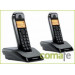 Motorola S1202 Duo - Teléfono fijo inalámbrico, color negro