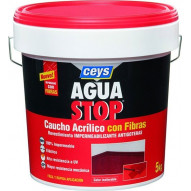 Impermeabilizante Caucho Acrilico C/fibras Gris 1kg Aguastop