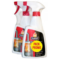 Limpiador Cristales 500 Ml Antihollin 2pz Ok Fuego 500 Ml