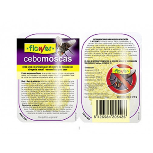 Insecticida Moscas Granulos Flower 2 Pz