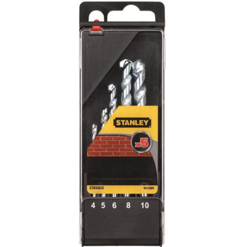 Broca Piedra 4-5-6-8-10mm Stanley 5 Pz
