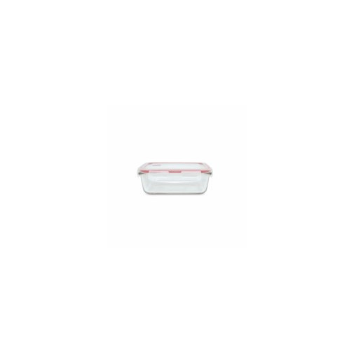 Hermetico Alimen. Rect 840ml Vidrio Iris 1 Pz