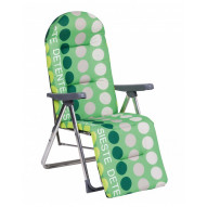 Tumbona Jard Tubo40x20mm Alco Alu Relax 5 Pos. 585al-0036