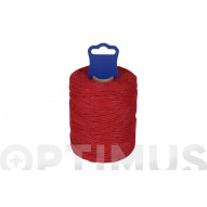 Hilo Replanteo Polipropileno Trenzado Ø 1,8 Mm 100 Mt Rojo R