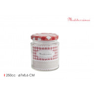 Bote Vidrio Multiusos Con Tapa 250ml La Mediterranea