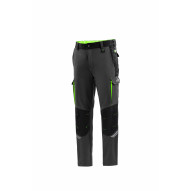 Pantalon Técnico 240 Gr Gris/verde Fluor Oregon Talla S Spar