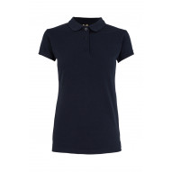 Polo Manga Corta 210gr Azul Navy Mujer T M Mukua