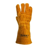 Guante Soldador Piel Serraje Vacuno Largo Marron Talla 10 Ju