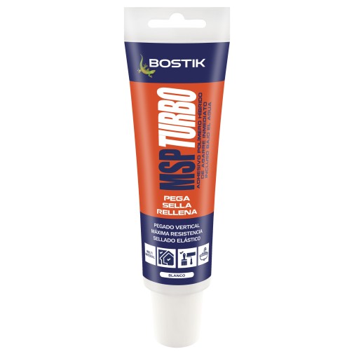Adhesivo montaje msp turbo 125 ml blanco bostik