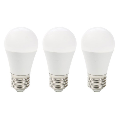 Bombilla esferica LED 3 unid G45 E27 7W 800LM 3000K sonedas