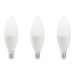 Bombilla iumin vela LED 3 unid C37 E14 7W 800LM 4000K sonedas