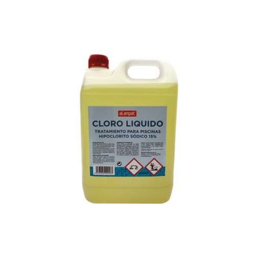 Cloro liquido para piscinas 5 l alampat