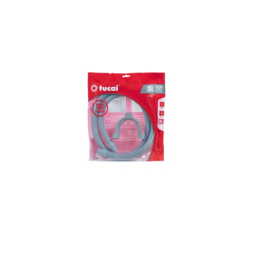 Latiguillo descarga+ soporte curva Ø19/21-150CM tucai