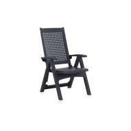 Sillon posiciones resina metal antracita shaf