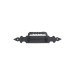 Tirador salomonico negro placa 150X30MM imex el zorro
