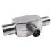 Distribuidor antena coaxial 1 macho 2 hembras blin axil