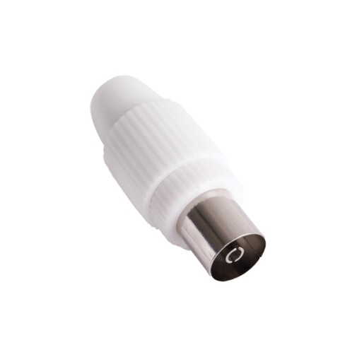 Conector antena coaxial hembra recto axil