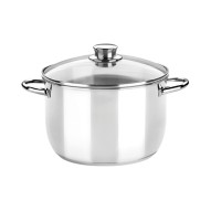 Olla con tapa cristal optima 30 cm monix