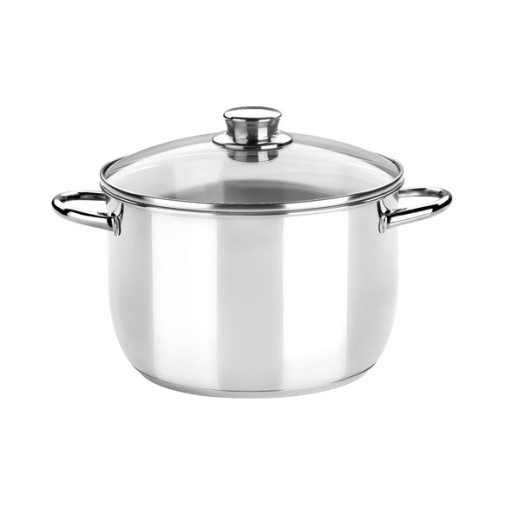 Olla con tapa cristal optima 30 cm monix