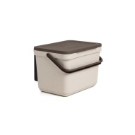 Cubo organico con soporte ecohome 6 l tapa marron Tatay
