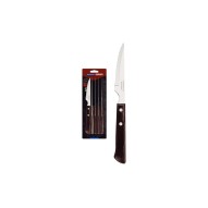Cuchillo chuletero juego 6 pzas polywood castaño tramontina