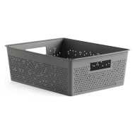 Cesta ordenacion bohool 12 l gris antracita Tatay