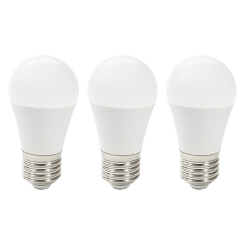 Bombilla esferica LED 3 unid G45 E27 7W 800LM 4000K sonedas