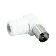 Conector antena coaxial hembra acodado 9,5MM axil