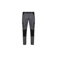Pantalon stretch 240 gr solid match gris / negro talla 48 Velilla