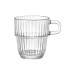 Taza vidrio grabado barshine 18,5 cl cafe con leche bormioli