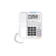 Telefono con cable teclas grandes con display blanco alcatel