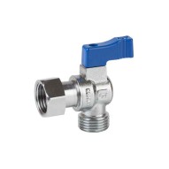Valvula escuadra caldera termo 1/2" m-h maneta azul genebre