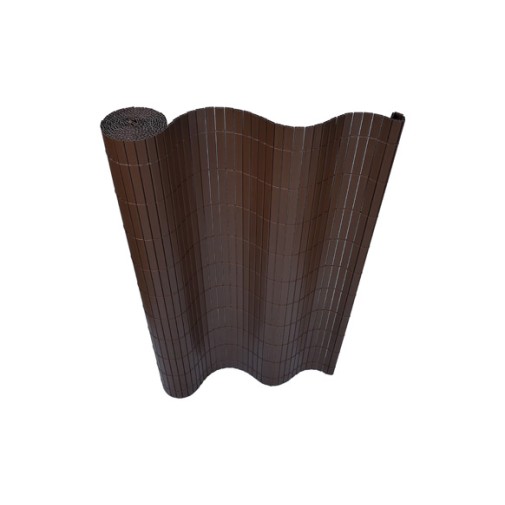 Cañizo PVC reforzado 2 tabiques 19 mm 2 x 3 m chocolate Natuur