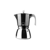 Cafetera acero + aluminio induccion elba 9 tazas negra Ibili